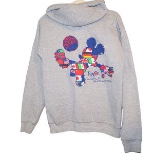 Gray Epcot World Showcase Hoodie men’s small